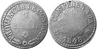 Argentina moneda Córdoba 1 real 1848