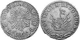 Argentina moneda Córdoba 2 reales 1846
