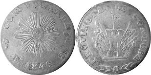 Argentina moneda Córdoba 4 reales 1846