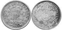 moneda Bolivia 10 centavos 1899