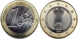 moneda Alemania 1 euro 2014