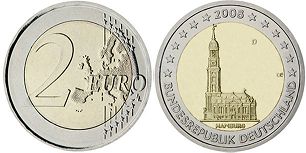 República Federal de Alemania Moneda 2 euro 2008