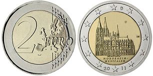 República Federal de Alemania Moneda 2 euro 2011