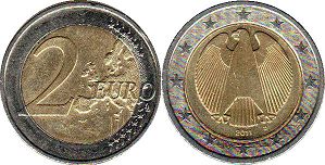 moneda Alemania 2 euro 2011