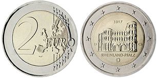 República Federal de Alemania Moneda 2 euro 2017