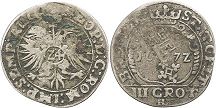 Moneda Bremen 3 grote 1672