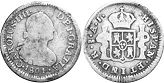 Chile moneda 1/2 real 1801