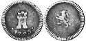 Chile coin 1/4 real 1793