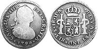 Chile moneda 1 real 1794