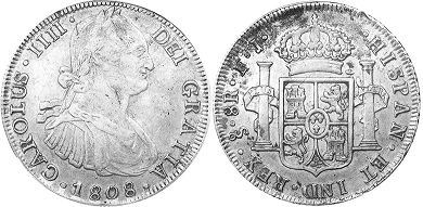 Chile moneda 8 reales 1808