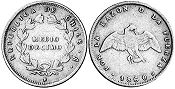 Chile coin medio decimo 1860