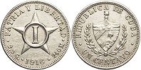 coin Cuba 1 centavo 1916
