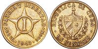 moneda Cuba 1 centavo 1943