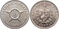moneda Cuba 1 centavo 1946
