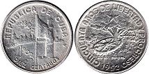moneda Cuba 10 centavos 1952