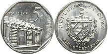 moneda Cuba 5 centavos 2018