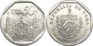 moneda Cuba 50 centavos 2017