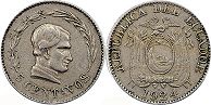 moneda Ecuador 5 centavos 1924