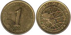 moneda Ecuador 1 centavo 2000