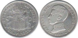 Espana 1 peseta 1904