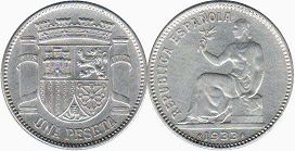 Espana 1 peseta 1933