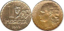 Espana 1 peseta 1937