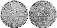 Moneda de filipinas de EE. UU. 10 centavos 1918