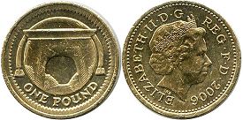 Gran Bretaña moneda 1 lira 2006 Egyptian Arch