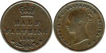 UK 1/2 farthing 1844