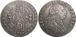 UK 6 penique 1787