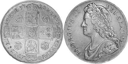 UK corona 1739