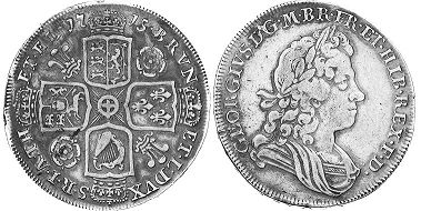 GB 1/2 corona 1715