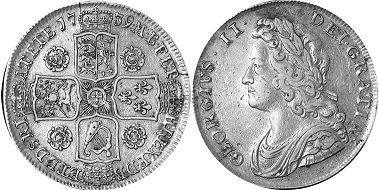 UK 1/2 corona 1739