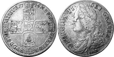 UK 1/2 corona 1745