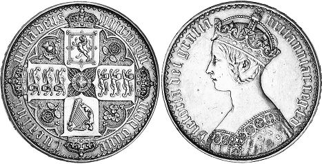 UK 1 corona 1847