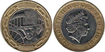 moneda REINO UNIDO 2 libras 2006