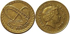 Gran Bretaña moneda 1 lira 2007 Millennium Bridge