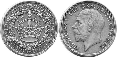 UK 1 corona 1927