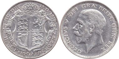 UK 1 1/2 corona 1927