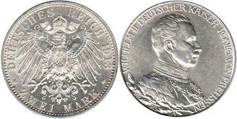 Moneda Imperio Alemán 2 mark 1913