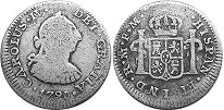 México moneda 1/2 real 1790