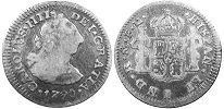 México moneda 1/2 real 1790