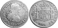 México moneda 1/2 real 1803