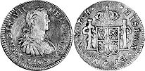 México moneda 1/2 real 1809