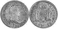 Mexico coin 1/2 real 1821