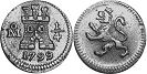 México moneda 1/4 real 1799