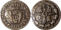 México moneda 1/8 pilon 1814