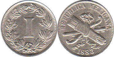 México moneda 1 centavo 1883