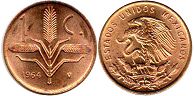 Mexico coin 1 centavo 1964 (1950, 1951, 1952, 1953, 1954, 1955, 1956, 1957, 1958, 1959, 1960, 1961, 1962, 1963, 1964, 1965, 1966, 1967, 1968, 1969)