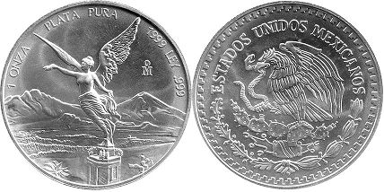 México moneda 1 onza 1999
